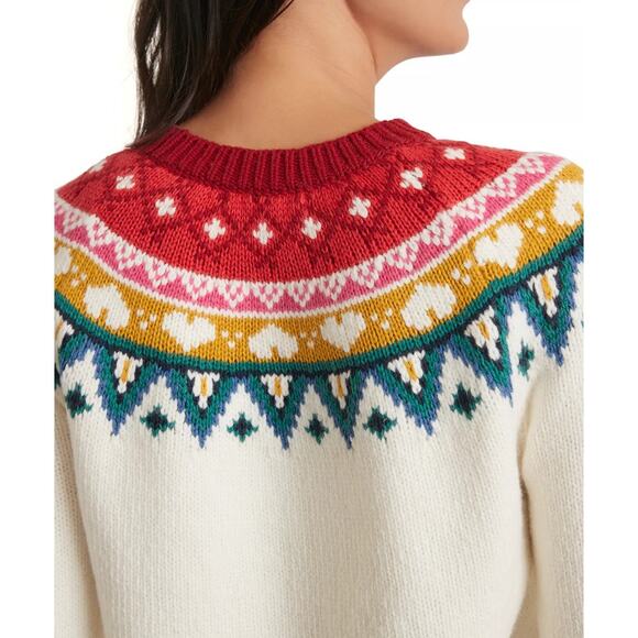 Marine Layer Archive Alpine Fair Isle Sweater in Rainbow Size XL - Picture 2 of 7